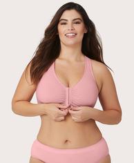 Front Close Comfort Bra Blush